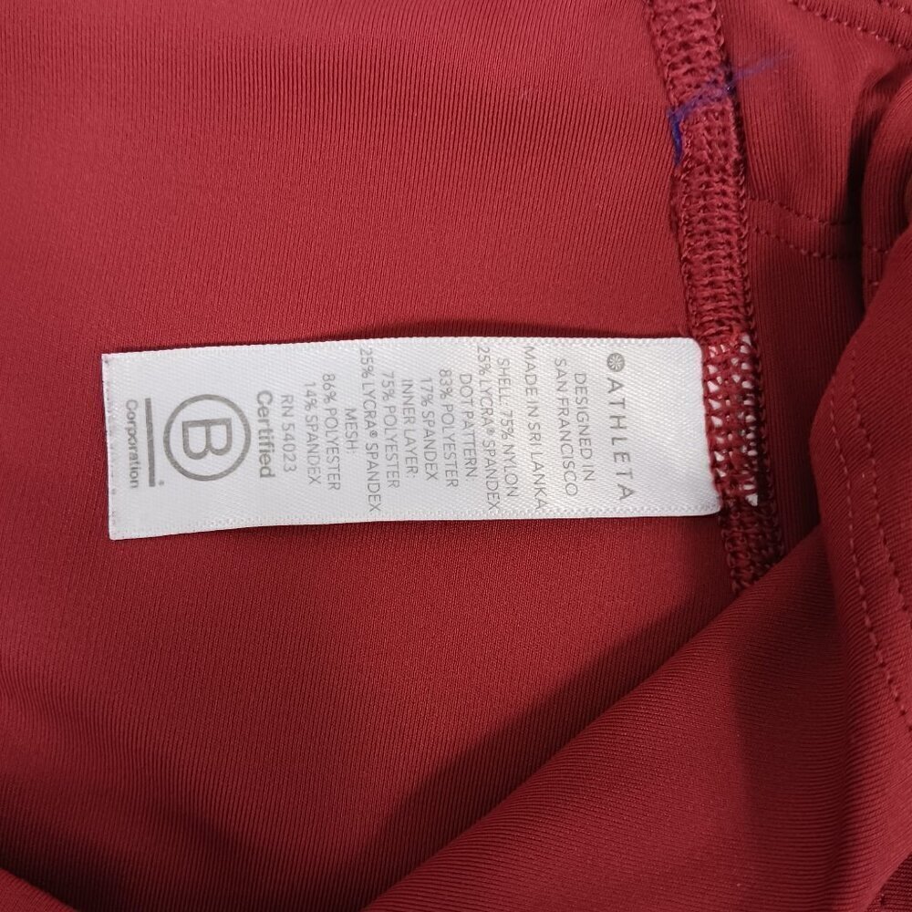 ATHLETA ULTIMATE STASH POCKET COLORBLOCK 7/8 TIGHT  Mesh Stretch Nylon Women S - Picture 7 of 8